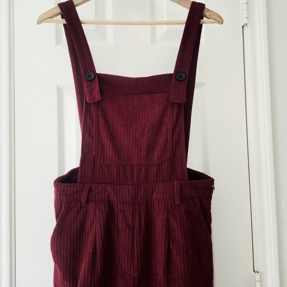 Cider Burgundy Overall Jumpsuit - Picture 7 of 16